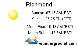 Click for Richmond,
                  Virginia Forecast